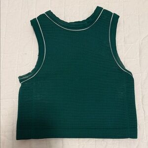 Green Textured Women's Tank